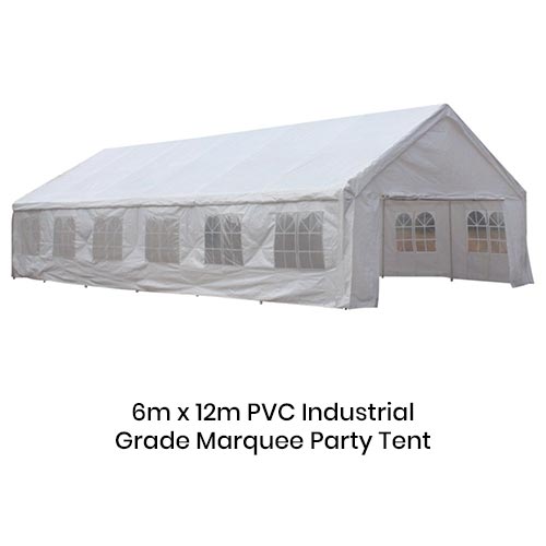 6m x 12m PVC Industrial Grade Marquee Party Tent