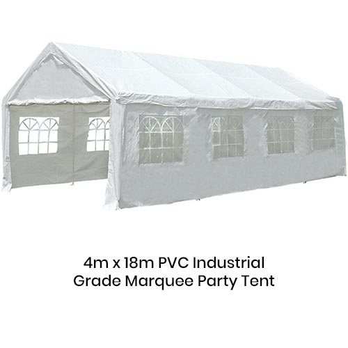4m x 18m PVC Industrial Grade Marquee Party Tent