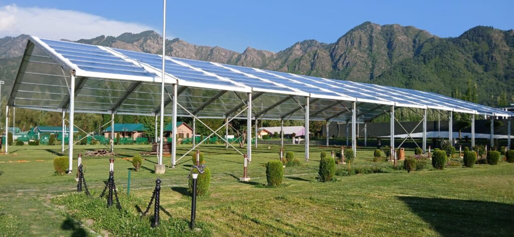 Aluminium tent